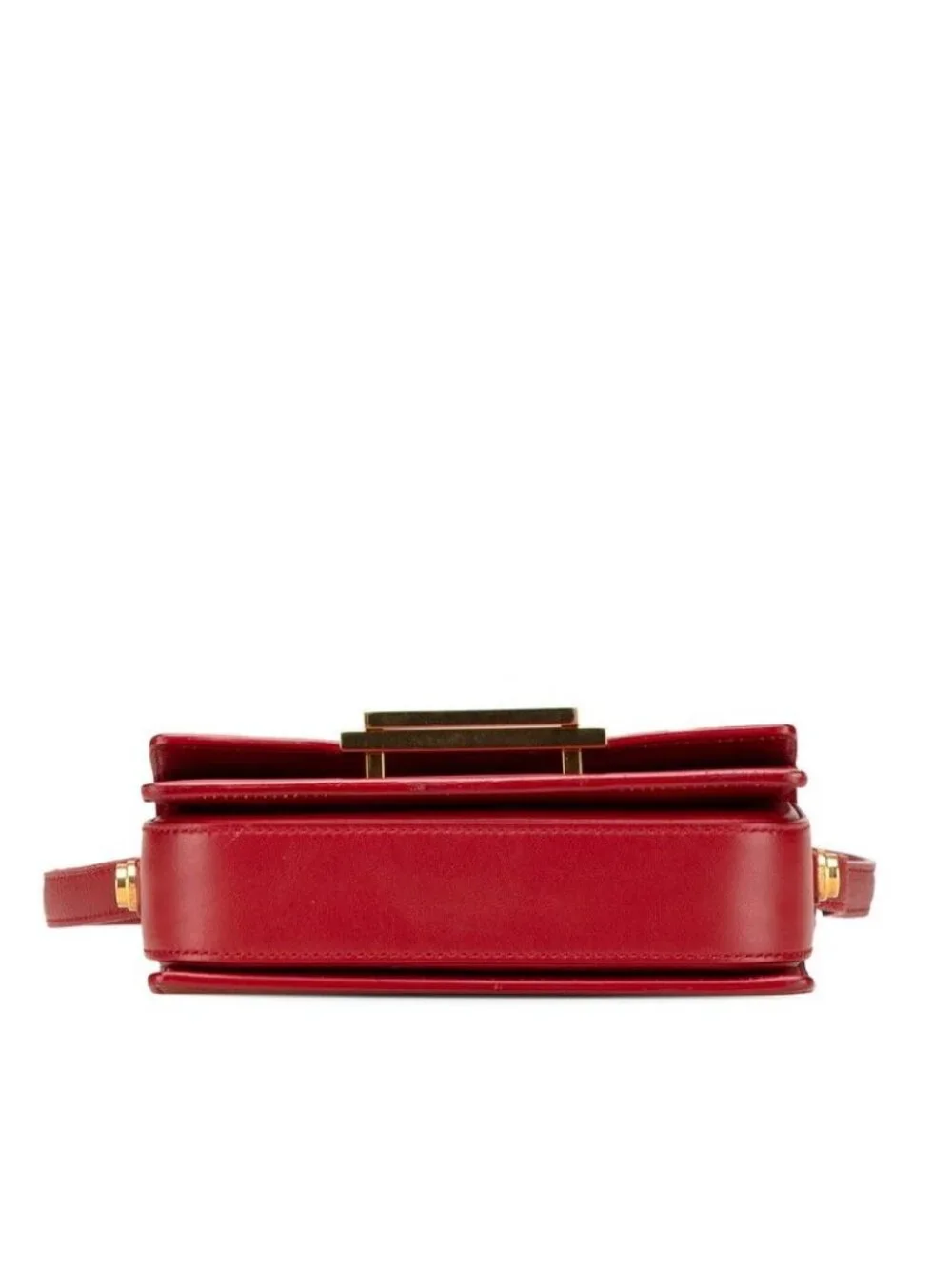 Saint Laurent Classic Lou Crossbody Mini Shoulder Bag Red Leather - Picture 3 of 10